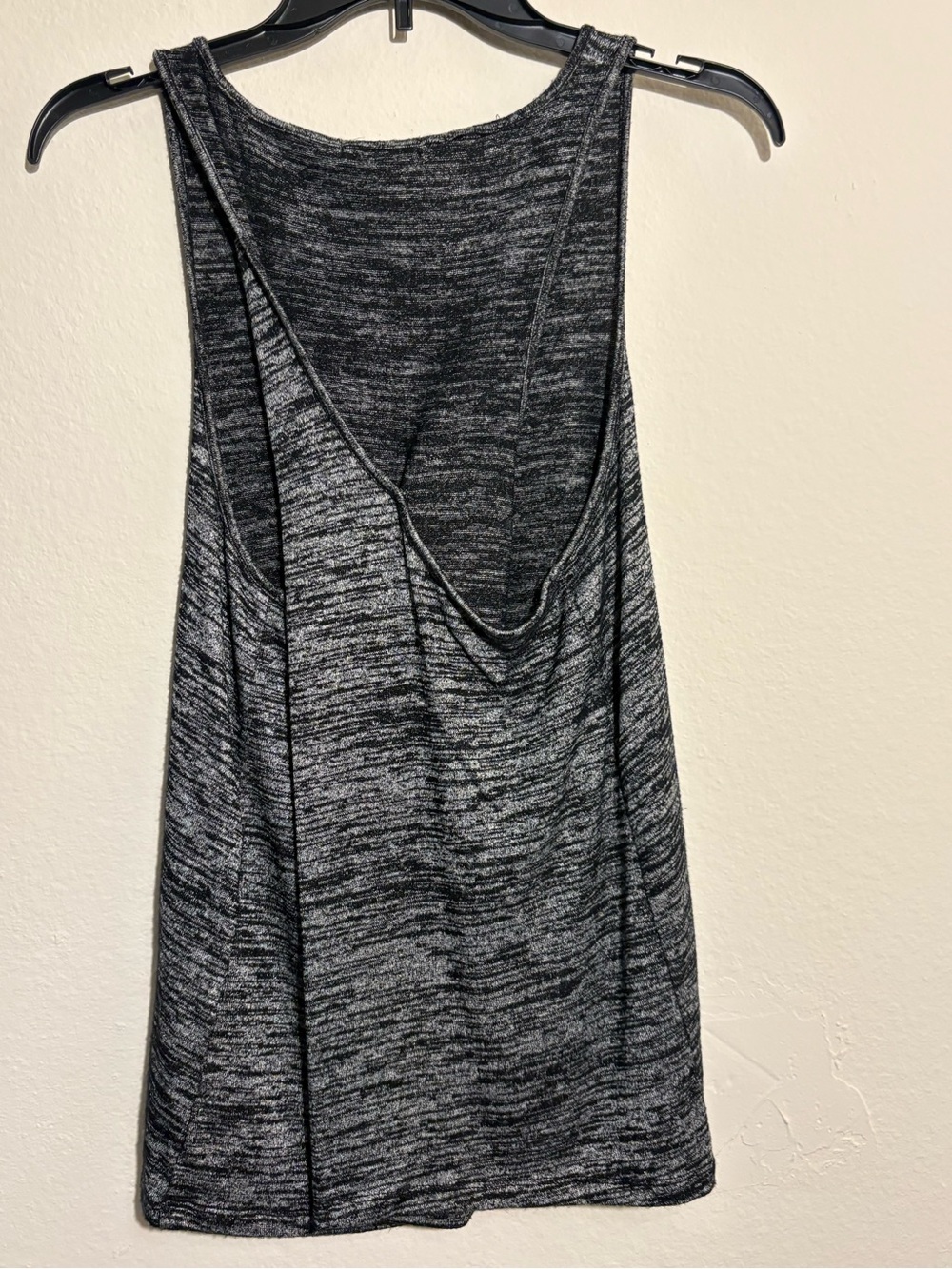 rag & bone Marled Black Gray Open Back Tank Top Size M - Picture 4 of 6